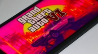 Ilustração no celular do jogo game GTA 6 VI