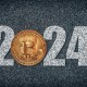 Moeda de Bitcoin substitui o zero de 2024