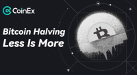 Imagem da matéria: CoinEx lança 1º vídeo da marca: Interpretando o halving do Bitcoin e a filosofia "Menos é Mais"