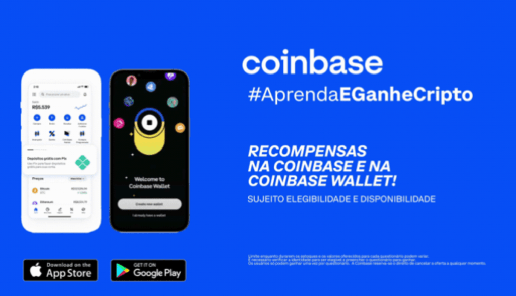 Imagem da matéria: Coinbase: 40 mil brasileiros já se beneficiaram com R$ 7 milhões em recompensas de aprendizagem da Coinbase