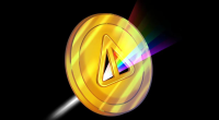 Ilustração de moeda NOT dourada com logotipo do jogo Notcoin do Telegram
