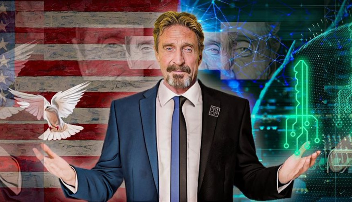 “Se o Bitcoin quebrar US$ 100 mil, pode apostar que quebrará US$ 1 milhão”,  disse John McAfee em 2019