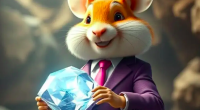 Ilustração do novo jogo hamster kombat com diamantes