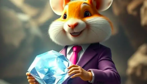 Ilustração do novo jogo hamster kombat com diamantes