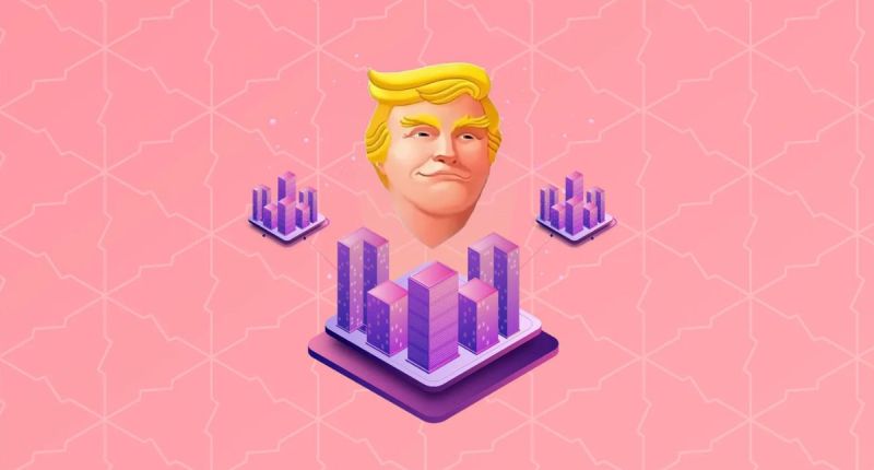 ilutração do game telegram Trump's Empire