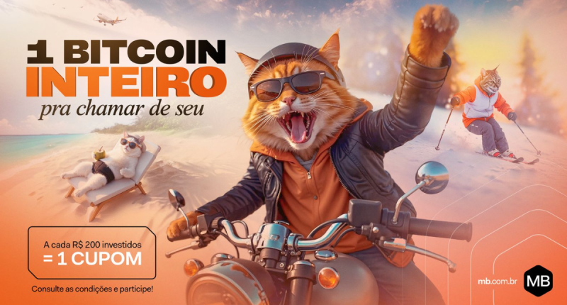 Imagem da matéria: MB vai premiar 1 Bitcoin em nova campanha “1 Bitcoin para chamar de seu”