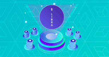 Ilustração do logotipo da memecoin Libra