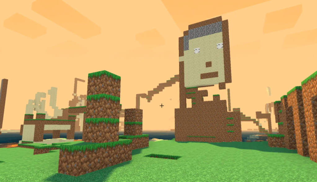 Screenchot do chunked minecraft clone game blockchain