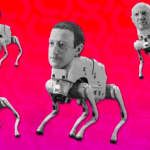 Beeple lança cães robôs com cabeças de Musk e Zuckerberg que geram NFTs