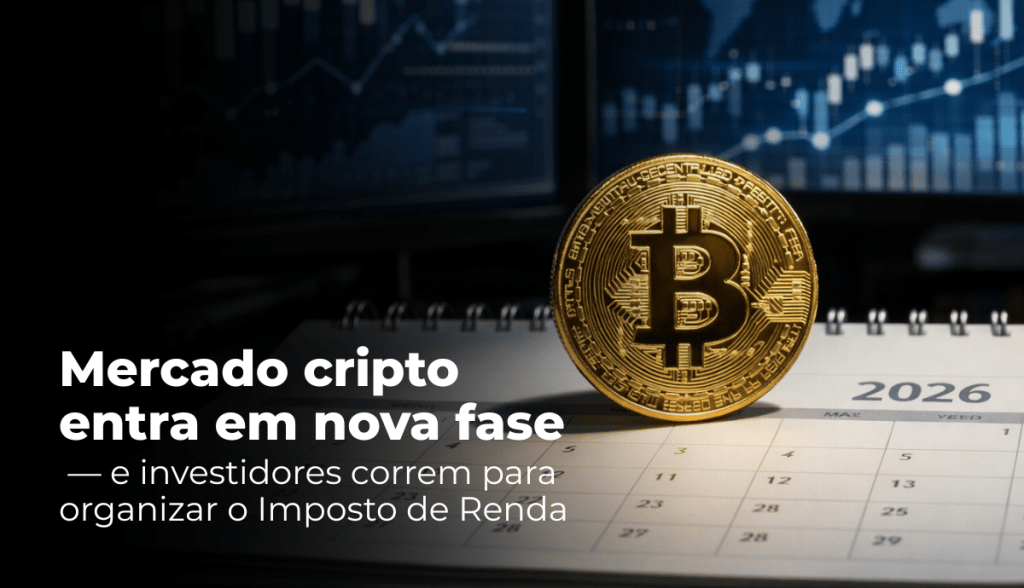 Mercado cripto entra em nova fase — e investidores correm para organizar o Imposto de Renda